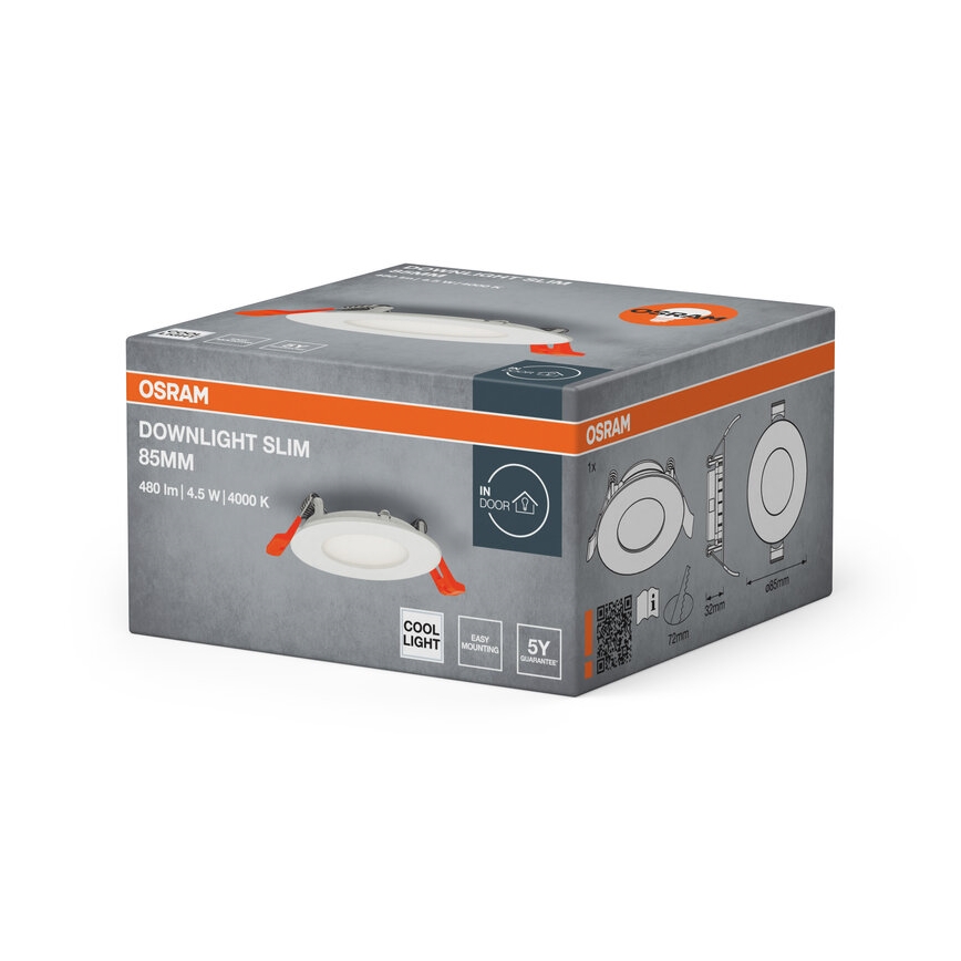 Osram - Faretto da incasso SLIM LED/4,5W/230V 4000K