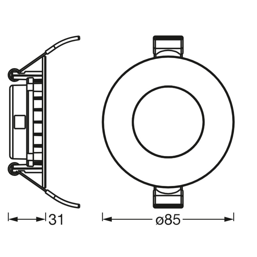 Osram - Faretto da incasso SLIM LED/4,5W/230V 4000K