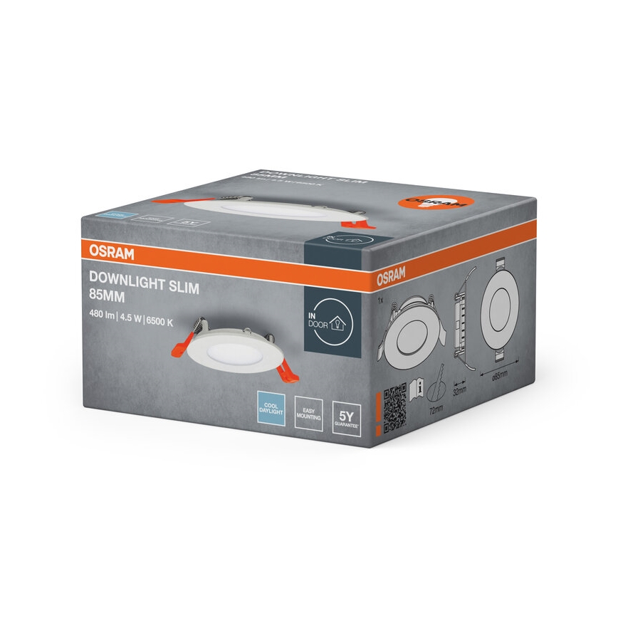 Osram - Faretto da incasso SLIM LED/4,5W/230V 6500K