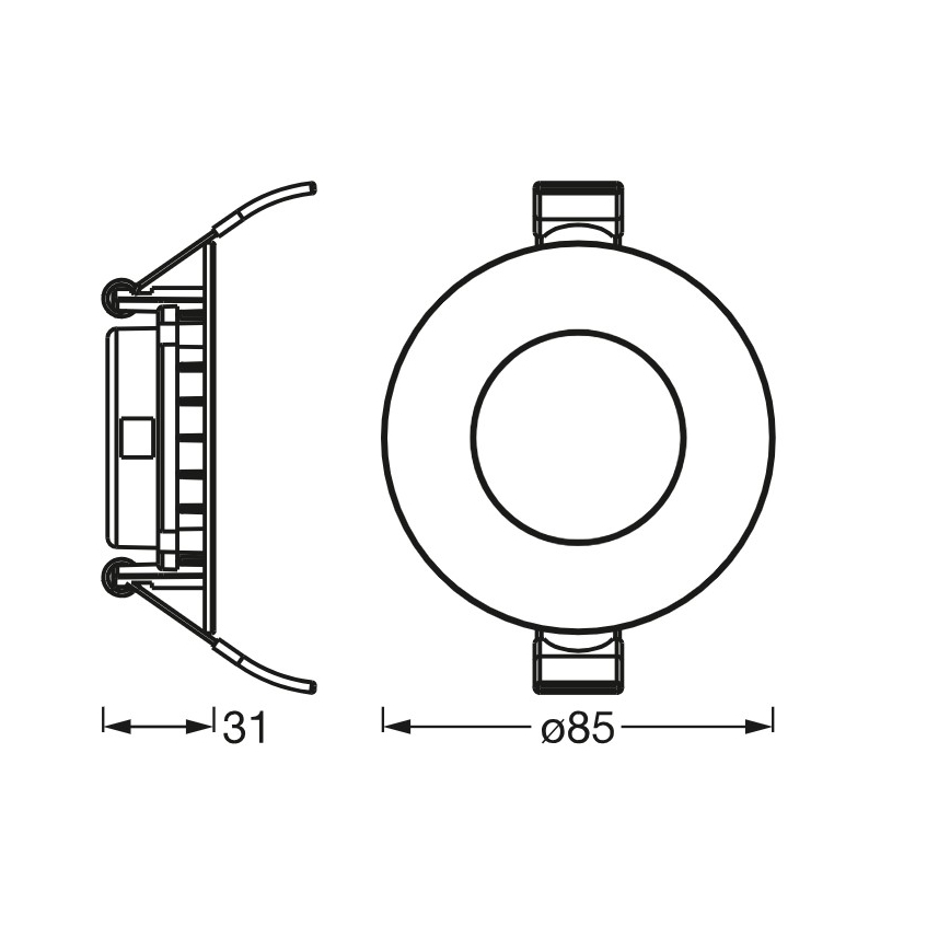 Osram - Faretto da incasso SLIM LED/4,5W/230V 6500K
