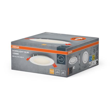 Osram - Faretto da incasso SLIM LED/8W/230V 3000K