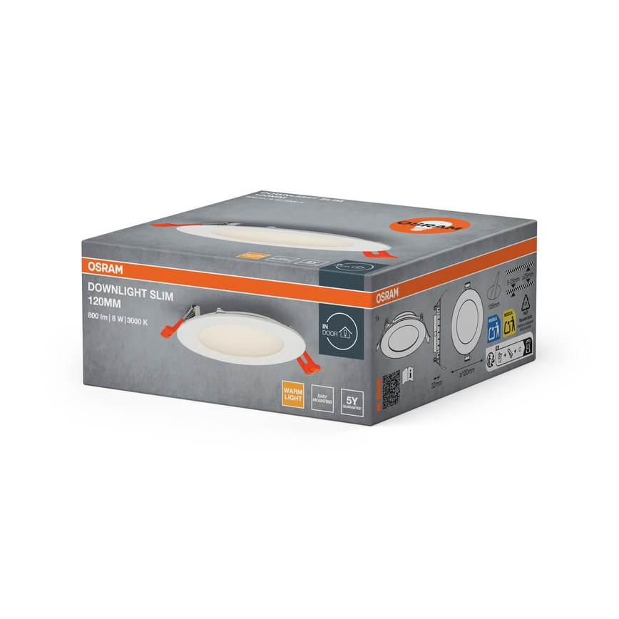 Osram - Faretto da incasso SLIM LED/8W/230V 3000K