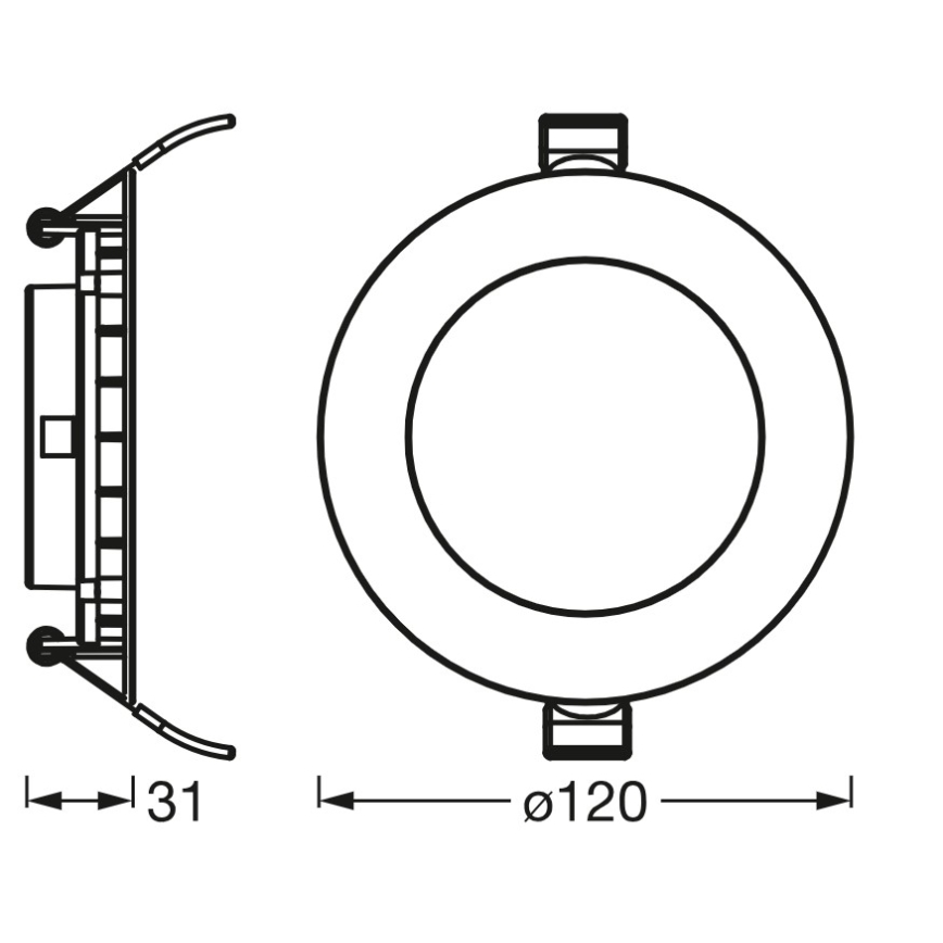 Osram - Faretto da incasso SLIM LED/8W/230V 4000K