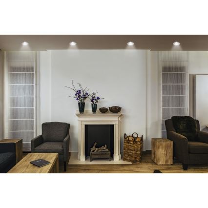 Osram - Faretto da incasso LED SPOT TWIST LED/10W/230V 4000K Ø 9,3 cm bianco/argento