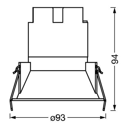 Osram - Faretto da incasso LED SPOT TWIST LED/10W/230V 4000K Ø 9,3 cm bianco/argento