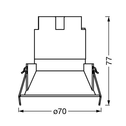 Osram - Faretto da incasso SPOT TWIST LED/5W/230V 3000K Ø 7 cm bianco