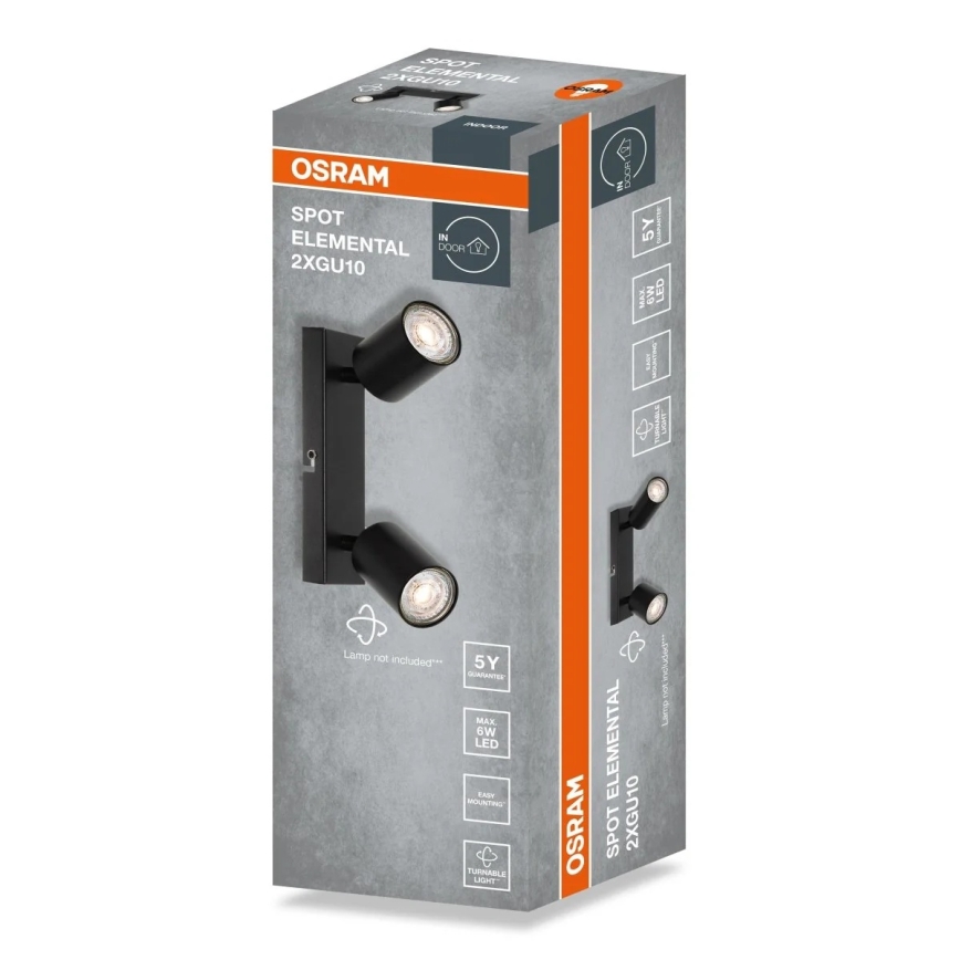 Osram - Faretto ELEMENTAL 2xGU10/6W/230V