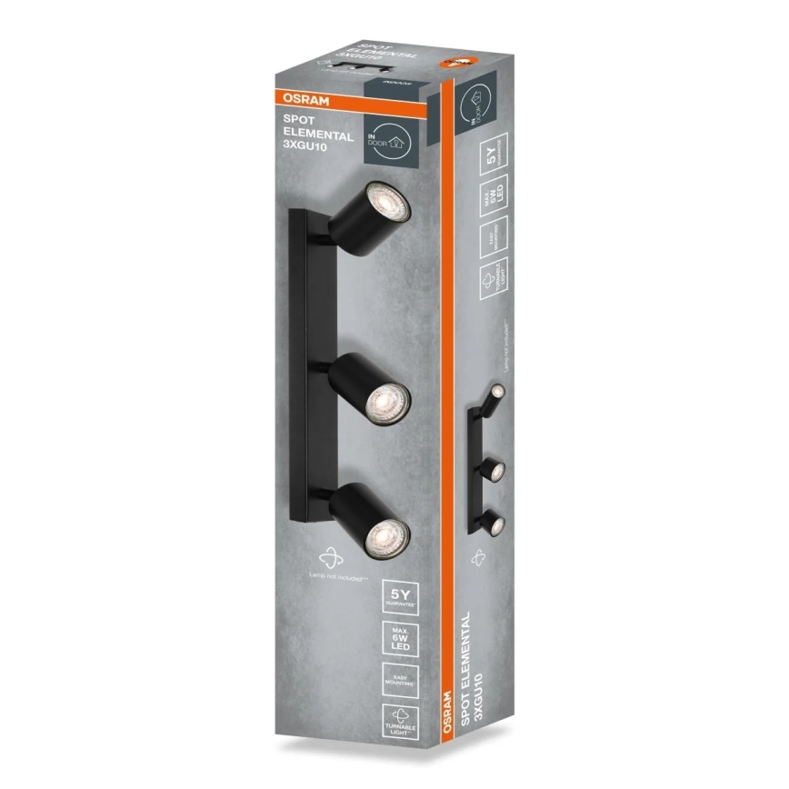 Osram - Faretto ELEMENTAL 3xGU10/6W/230V
