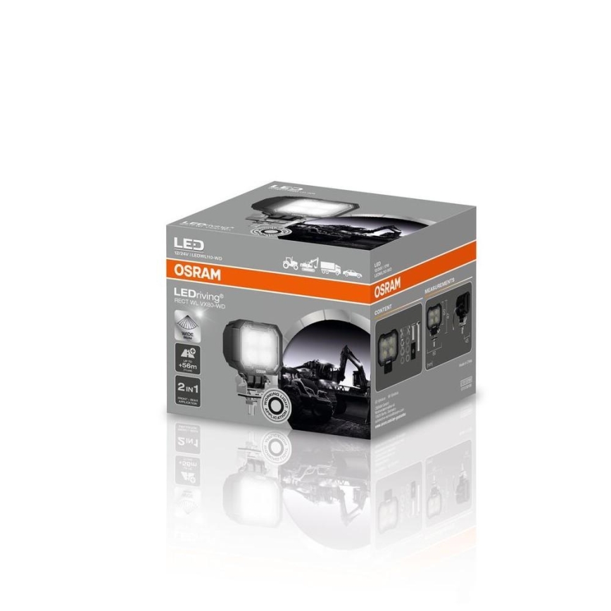 Osram - Faretto LED per veicoli RECT WL VX80-WD LED/17W/12/24V IP69 6000K