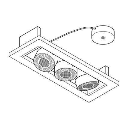 Osram - Faretto LED TRESOL 3xLED/4,5W/230V