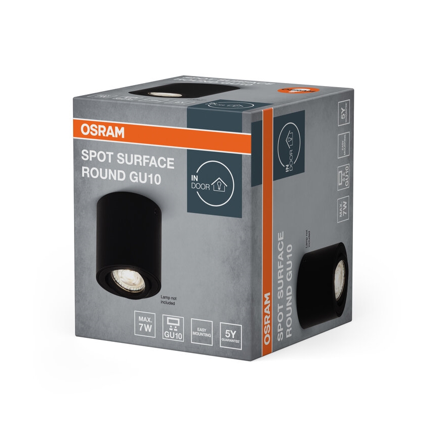 Osram - Faretto SPOT 1xGU10/7W/230V nero