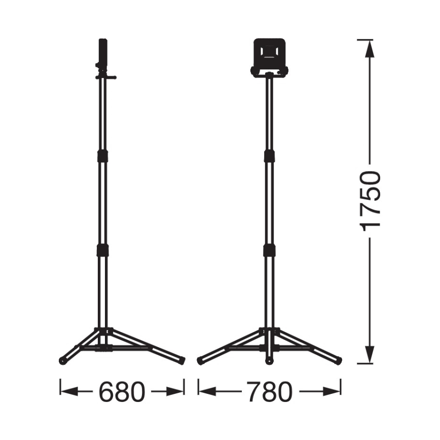 Osram - Faro LED con treppiede TRIPOD LED/30W/230V 4000K IP65 arancione