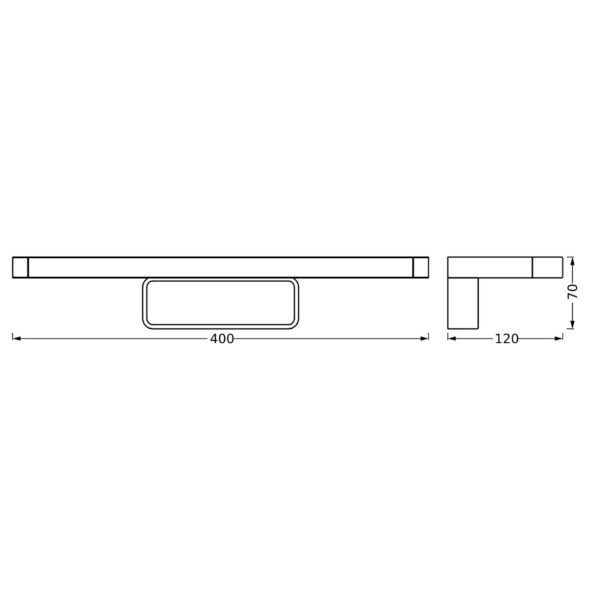 Osram - Illuminazione per specchio da bagno a LED DISC BAR LED/7W/230V 3000/4000K 40 cm IP44 cromo lucido