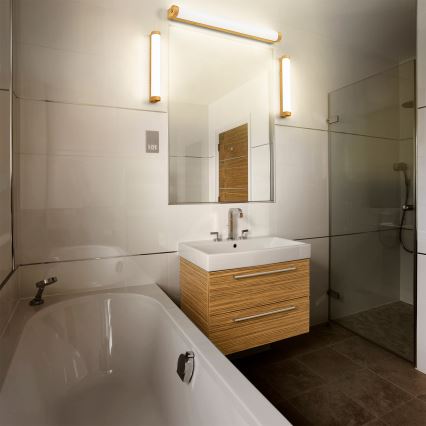 Osram - Illuminazione LED dimmerabile per specchio da bagno ORBIS TUBE LED/9W/230V 3000/4000K 40 cm IP44 marrone