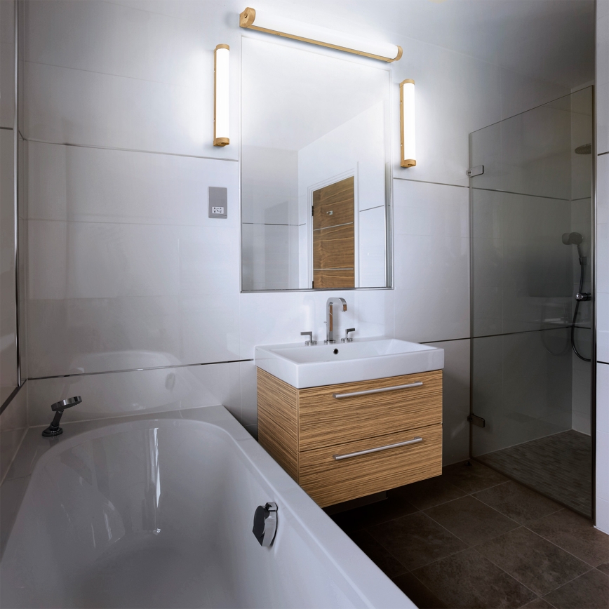 Osram - Illuminazione LED dimmerabile per specchio da bagno ORBIS TUBE LED/12W/230V 3000/4000K 60 cm IP44 marrone