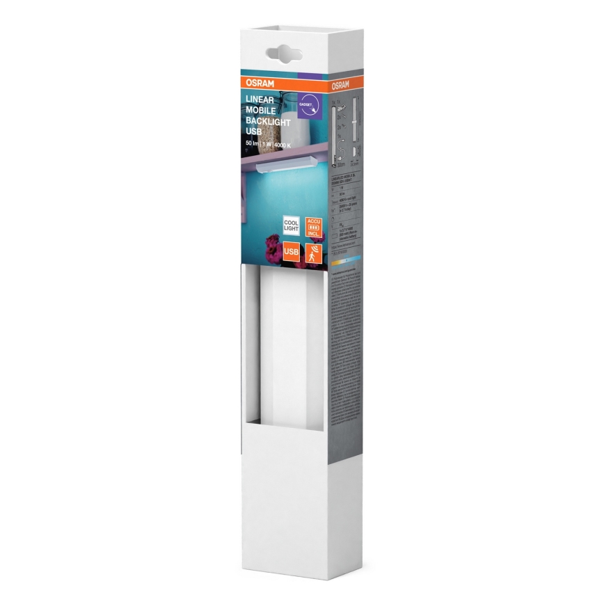 Osram - Illuminazione per mobili a LED con sensore MOBILE LED/1W/3,7V 500 mAh 20 cm