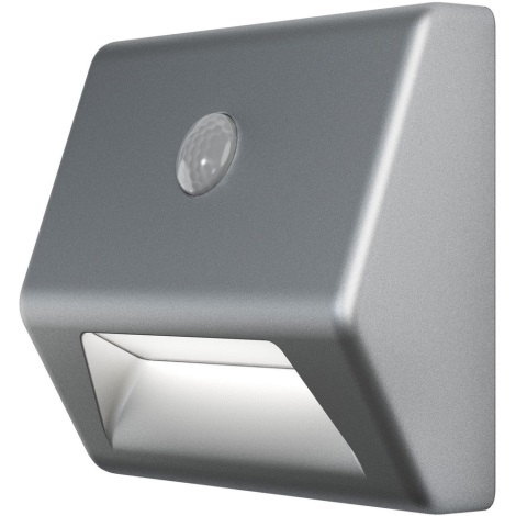 Osram - Illuminazione scale LED con sensore NIGHTLUX LED/0,25W/3xAAA IP54 argento