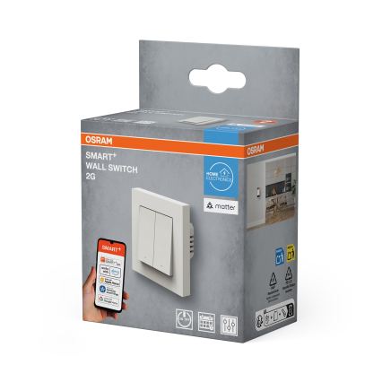 Osram - Interruttore a 2 pulsanti SMART+ MATTER 230V Wi‑Fi