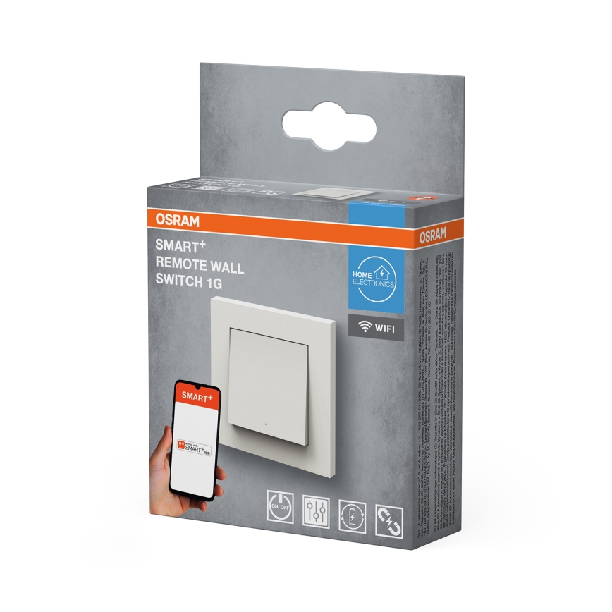 Osram - Interruttore senza fili a tasto singolo SMART+ 5 V Wi‑Fi