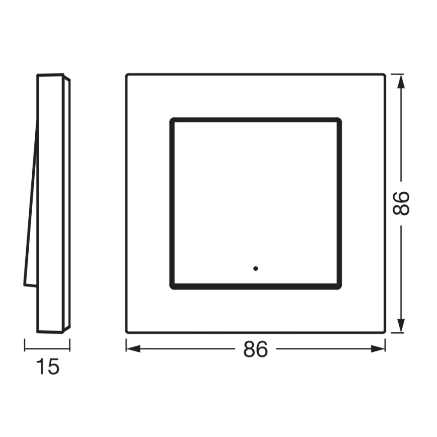 Osram - Interruttore senza fili a tasto singolo SMART+ 5 V Wi‑Fi