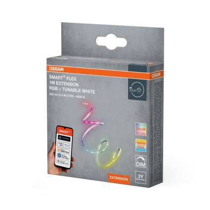 Osram - Kit di estensione per striscia LED RGB+TW dimmerabile SMART+ FLEX 1 m LED/3,4W/24V 2700-6500K Wi-Fi