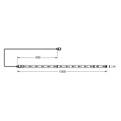 Osram - Kit di estensione per striscia LED RGB+TW dimmerabile SMART+ FLEX 1 m LED/3,4W/24V 2700-6500K Wi-Fi