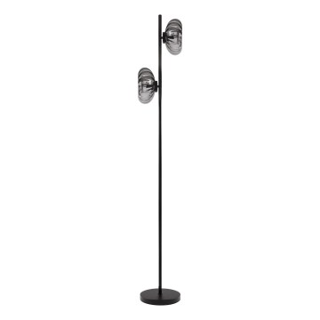 Osram - Lampada a piantana DECOR SMOKE 2xE14/12W/230V nero/grigio fumé