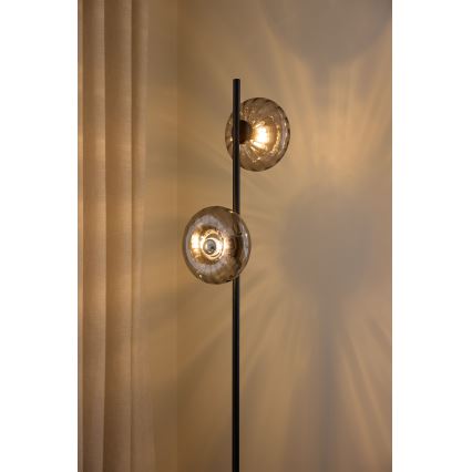 Osram - Lampada a piantana DECOR SMOKE 2xE14/12W/230V nero/grigio fumé