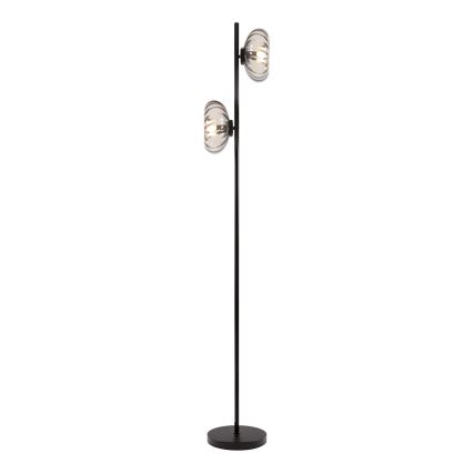 Osram - Lampada a piantana DECOR SMOKE 2xE14/12W/230V nero/grigio fumé
