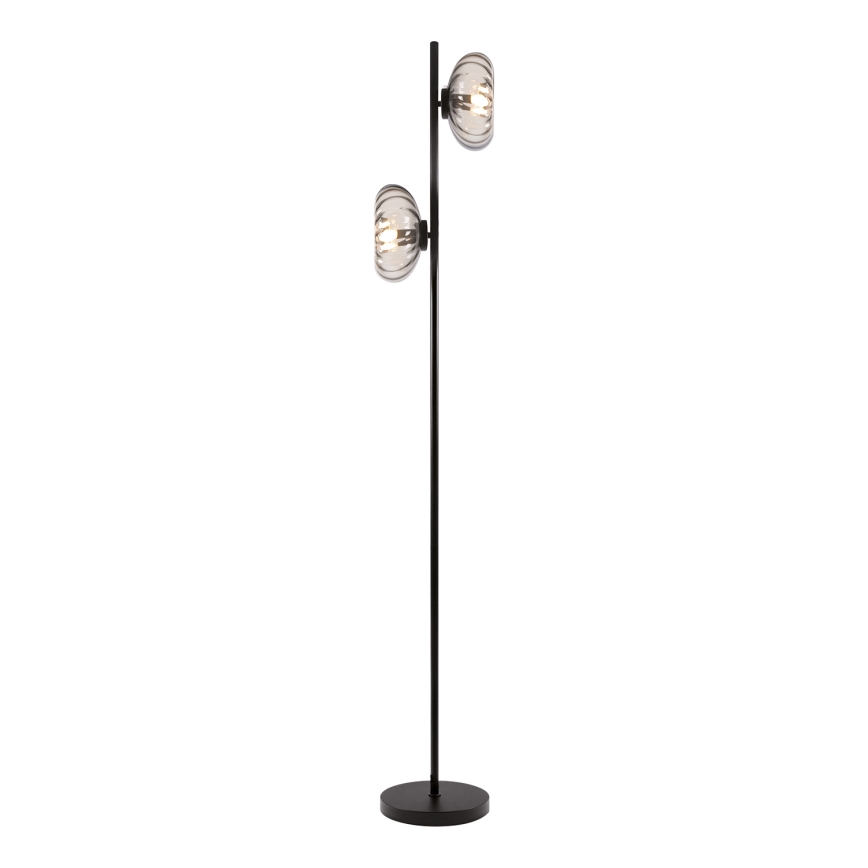 Osram - Lampada a piantana DECOR SMOKE 2xE14/12W/230V nero/grigio fumé