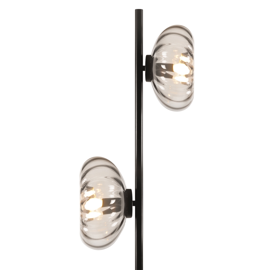 Osram - Lampada a piantana DECOR SMOKE 2xE14/12W/230V nero/grigio fumé