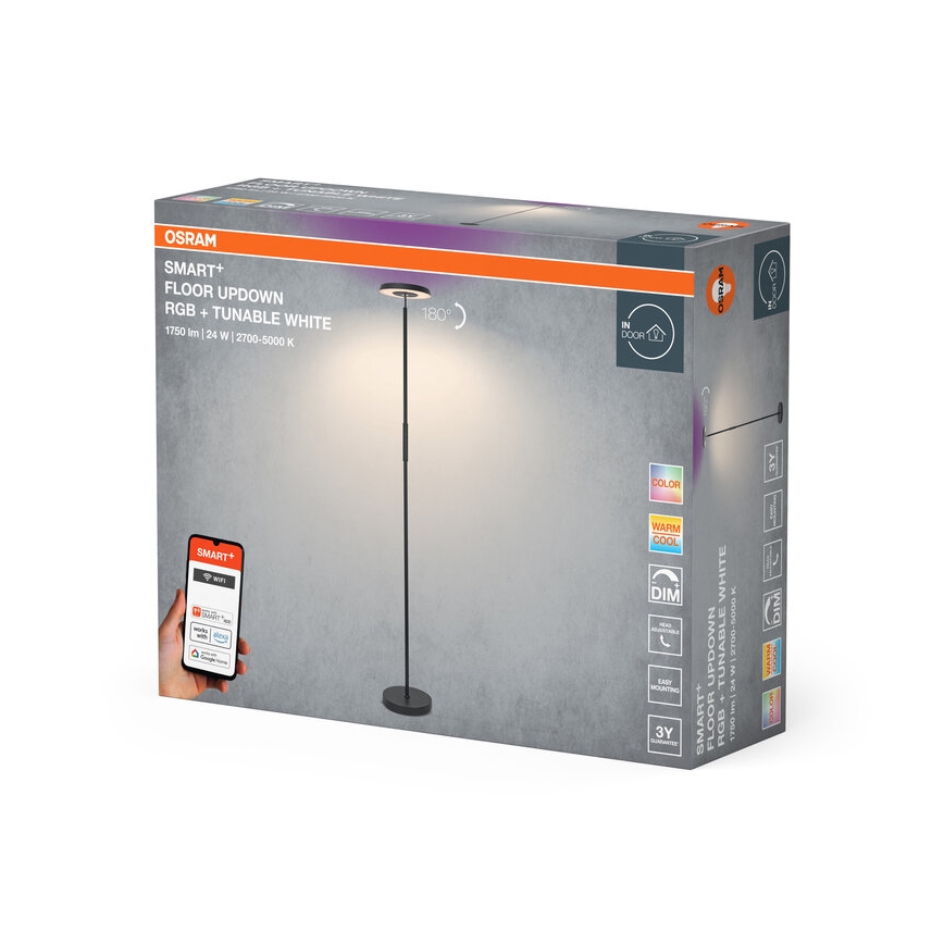 Osram - Lampada da terra SMART+ FLOOR LED RGBW dimmerabile 24W 230V 2700-5000K Wi-Fi