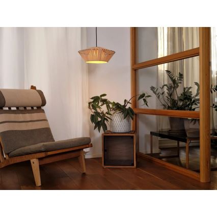 Osram - Lampada a sospensione a cavo DECOR STRIPES 1xE27/10W/230V Ø 40,5 cm beige