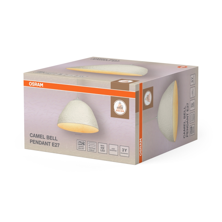 Osram - Lampada a sospensione con cavo CAMEL BELL 1x E27/9W/230V Ø 37,5 cm