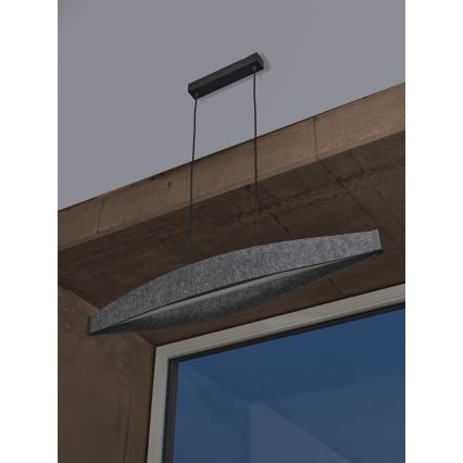 Osram - Lampada a sospensione con cavo DECOR FLAT LED/23W/230V, grigio