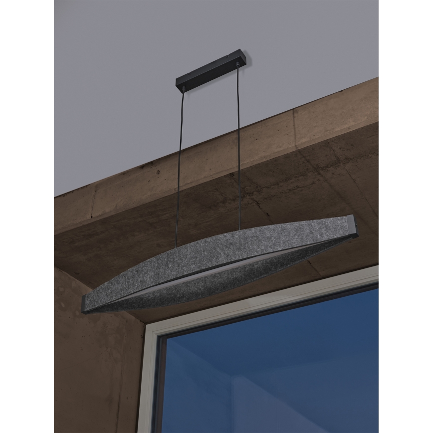 Osram - Lampada a sospensione con cavo DECOR FLAT LED/23W/230V, grigio