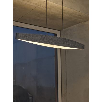 Osram - Lampada a sospensione con cavo DECOR FLAT LED/23W/230V, grigio