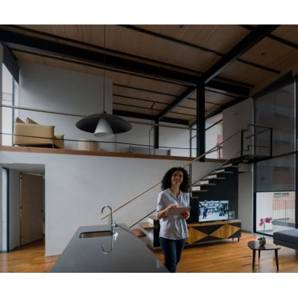 Osram - Lampada a sospensione con cavo DECOR FLYING MUSHROOM 1xE27/25W/230V Ø 50 cm nero