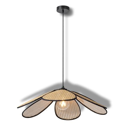 Osram - Lampada a sospensione con cavo DECOR RATTAN 1xE27/15W/230V Ø 69 cm beige/nero