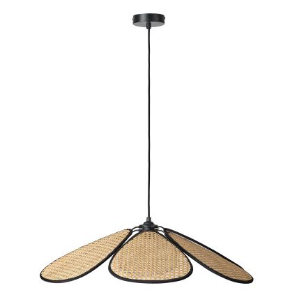 Osram - Lampada a sospensione con cavo DECOR RATTAN 1xE27/15W/230V Ø 69 cm beige/nero