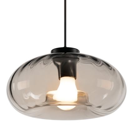 Osram - Lampada a sospensione con cavo DECOR SMOKE 1xE27/12W/230V Ø 28 cm nero/grigio fumé