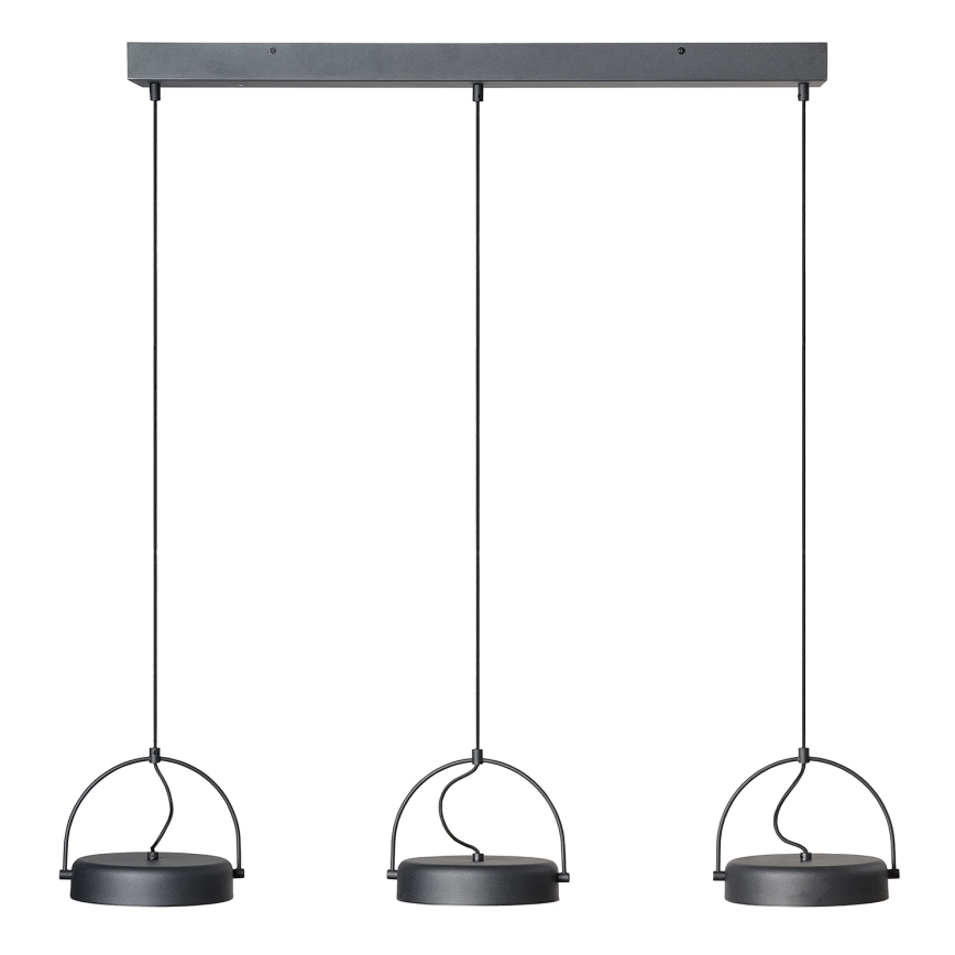 Osram - Lampada a sospensione con cavo LED DECOR PUCK 3xLED/12W/230V nero