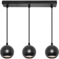 Osram - Lampada a sospensione con cavo SPOT SPHERAL 3xGU10/6W/230V nera