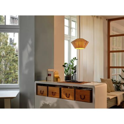 Osram - Lampada a sospensione DECOR STRIPES 1xE27/10W/230V Ø 30,5 cm beige