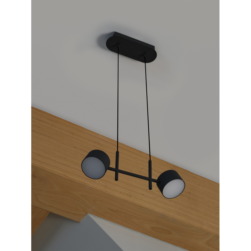 Osram - Lampadario LED dimmerabile su cavo DECOR KYOTO 2xLED/10W/230V CRI 90 nero