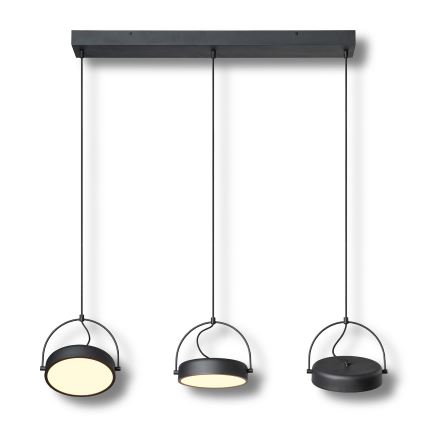 Osram - Lampada a sospensione LED su cavo DECOR PUCK 3xLED/12W/230V CRI 90 nero