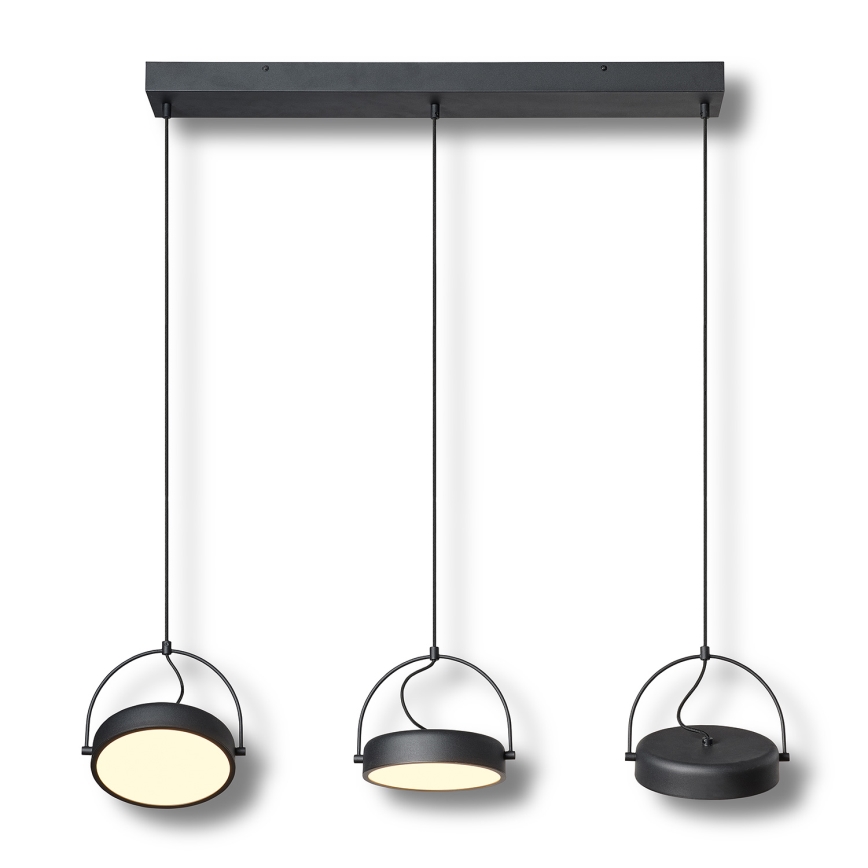 Osram - Lampada a sospensione LED su cavo DECOR PUCK 3xLED/12W/230V CRI 90 nero