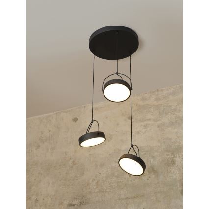 Osram - Lampada a sospensione LED su cavo DECOR PUCK 3xLED/12W/230V CRI 90 nero