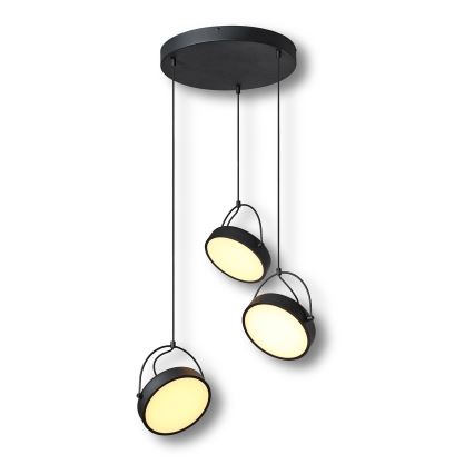 Osram - Lampada a sospensione LED su cavo DECOR PUCK 3xLED/12W/230V CRI 90 nero
