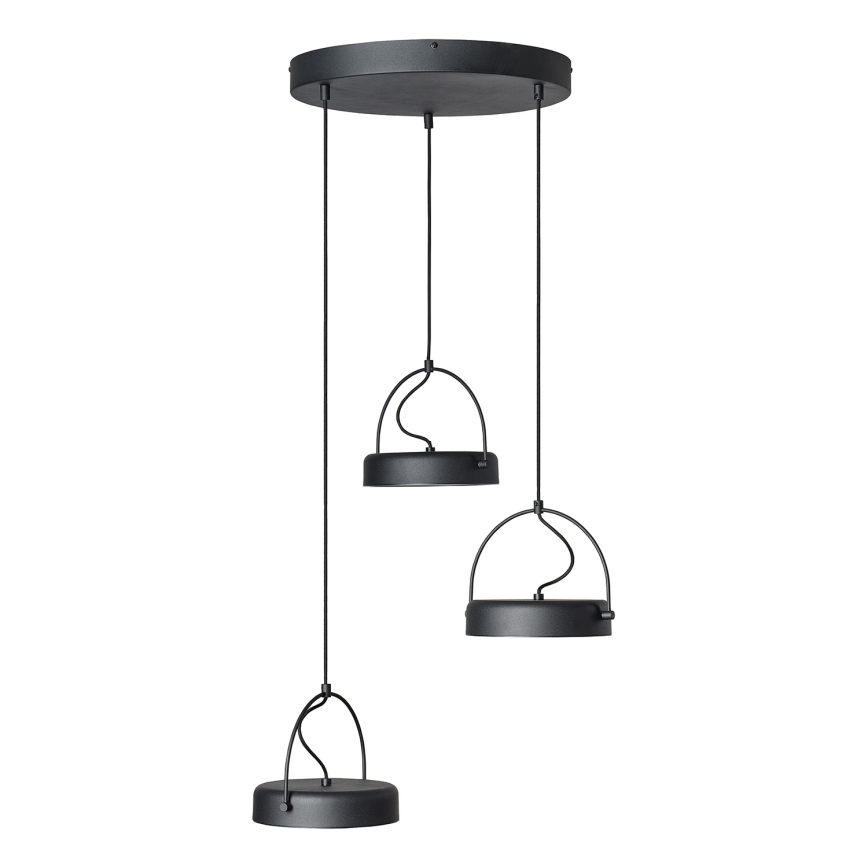 Osram - Lampada a sospensione LED su cavo DECOR PUCK 3xLED/12W/230V CRI 90 nero